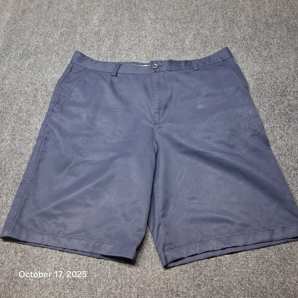 IZOD Golf Shorts Men 34 Blue Classic‎ Chino Summer Wear Outdoor 9